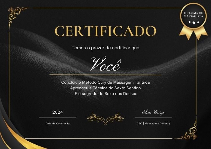 Curso de massagem Tântrica com Certificado