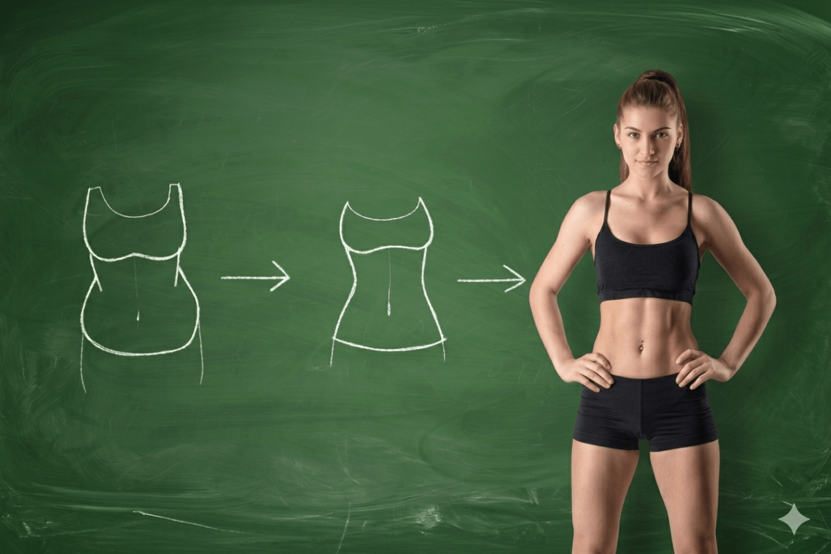 mulher que emagreceu